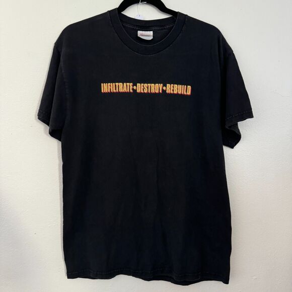 Vintage 2002 CKY Infiltrate Destroy Rebuild Large Band Album Promo T-Shirt - Picture 1 of 6